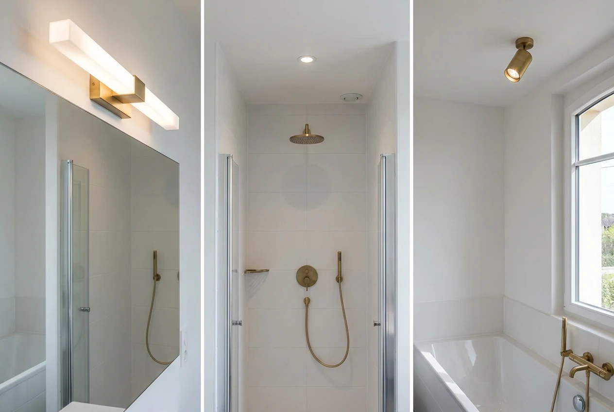 Éclairage de salle de bain à Dives-sur-Mer
