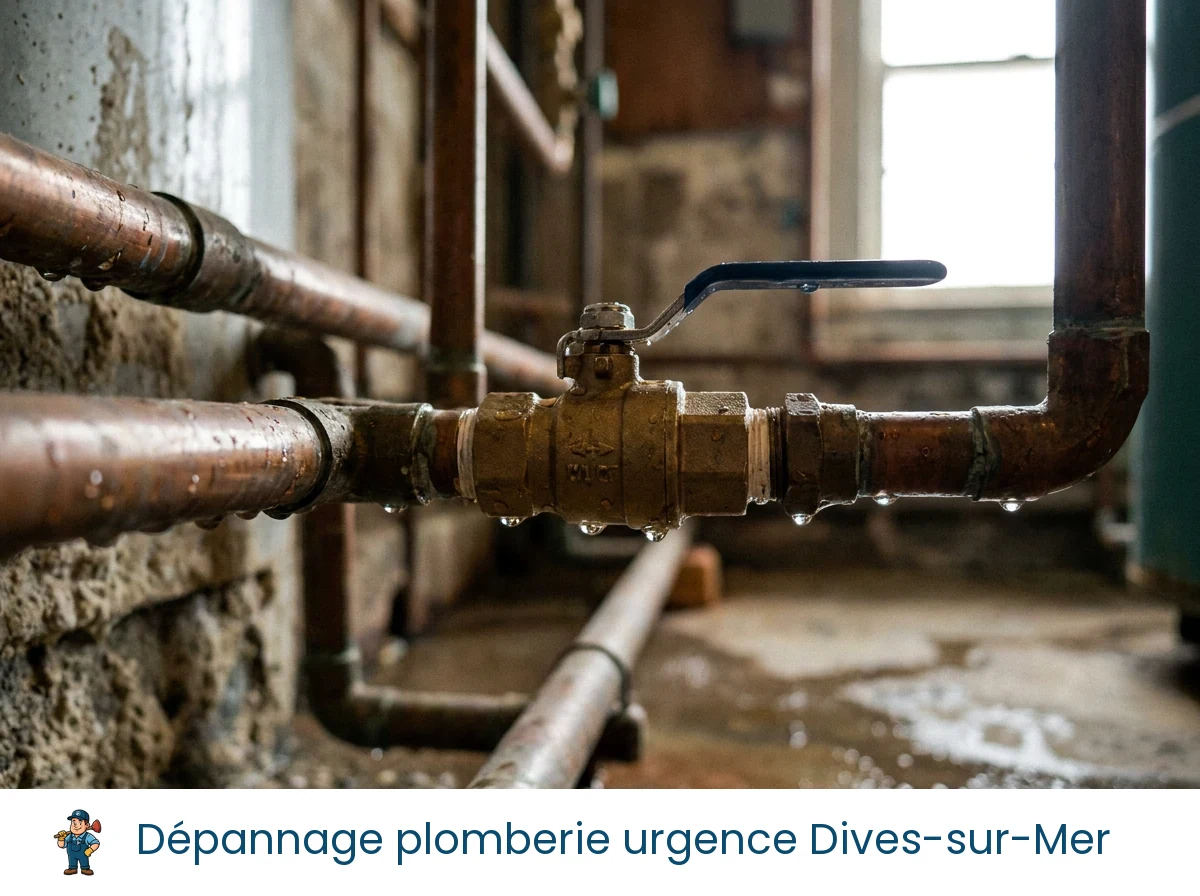 Dépannage plomberie urgence à Dives-sur-Mer