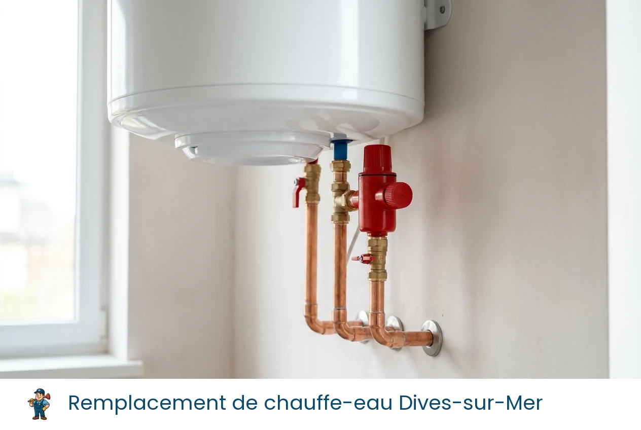 Remplacement de chauffe-eau à Dives-sur-Mer