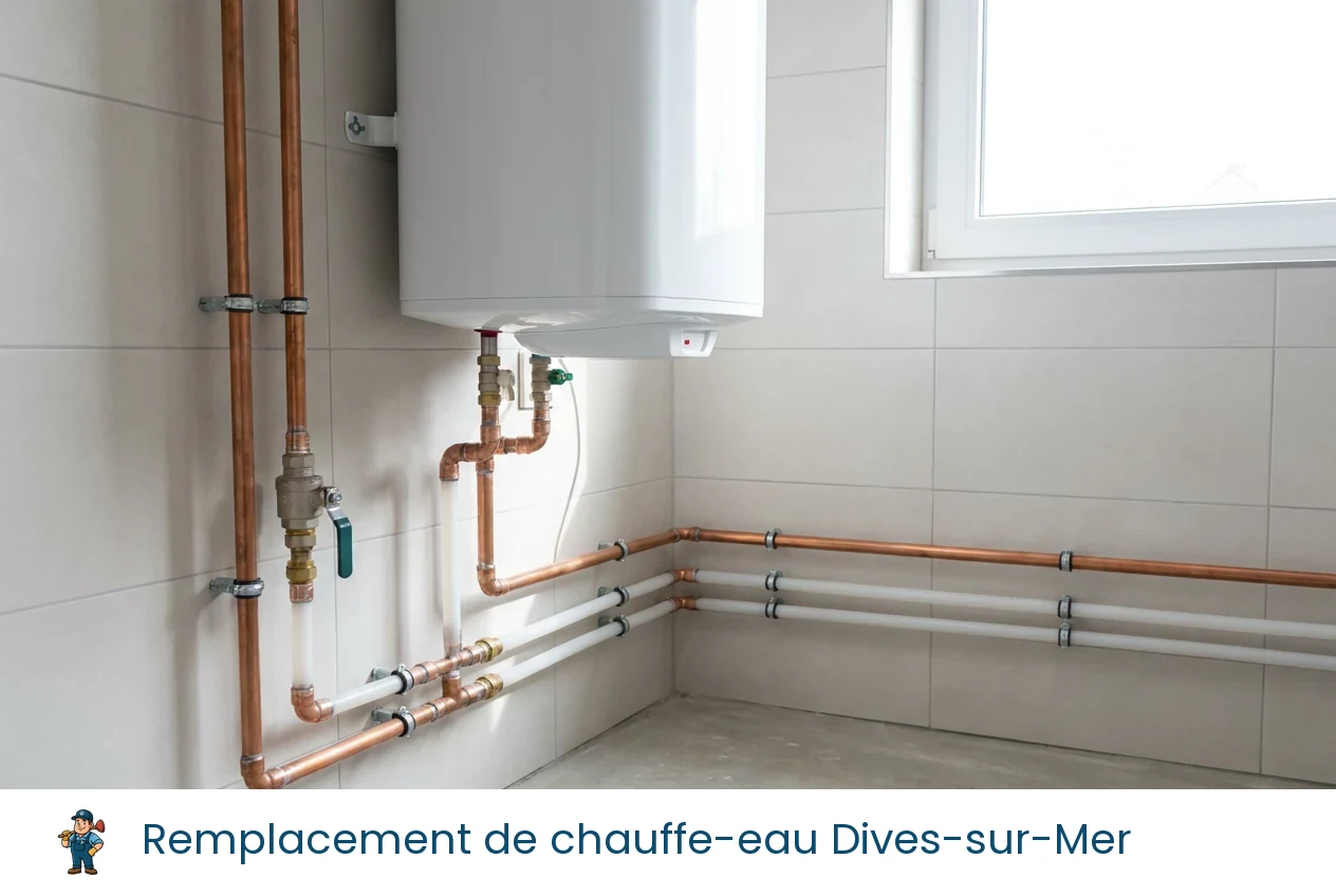 Remplacement de chauffe-eau à Dives-sur-Mer