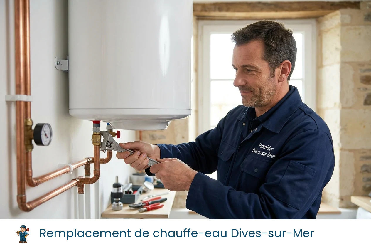Remplacement de chauffe-eau à Dives-sur-Mer