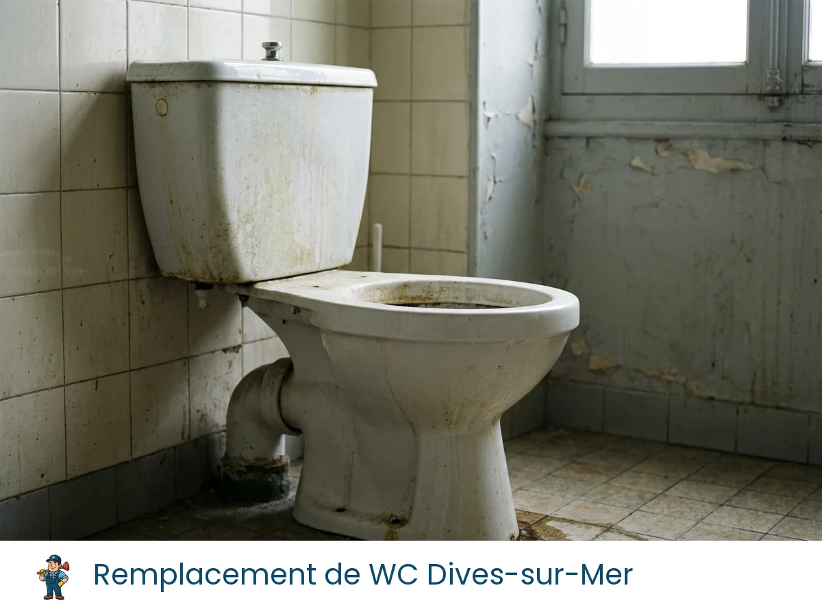 Remplacement de WC à Dives-sur-Mer
